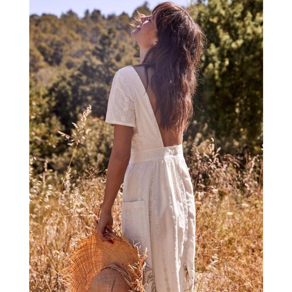 Sezane Odalie embroidered dress EU 38/M - Picture 2 of 13